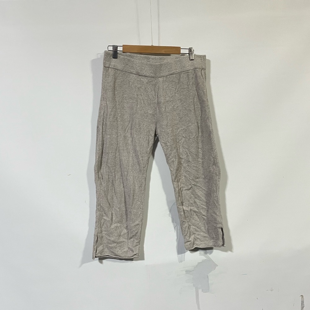 Barefoot Dreams Light Gray Cropped Joggers